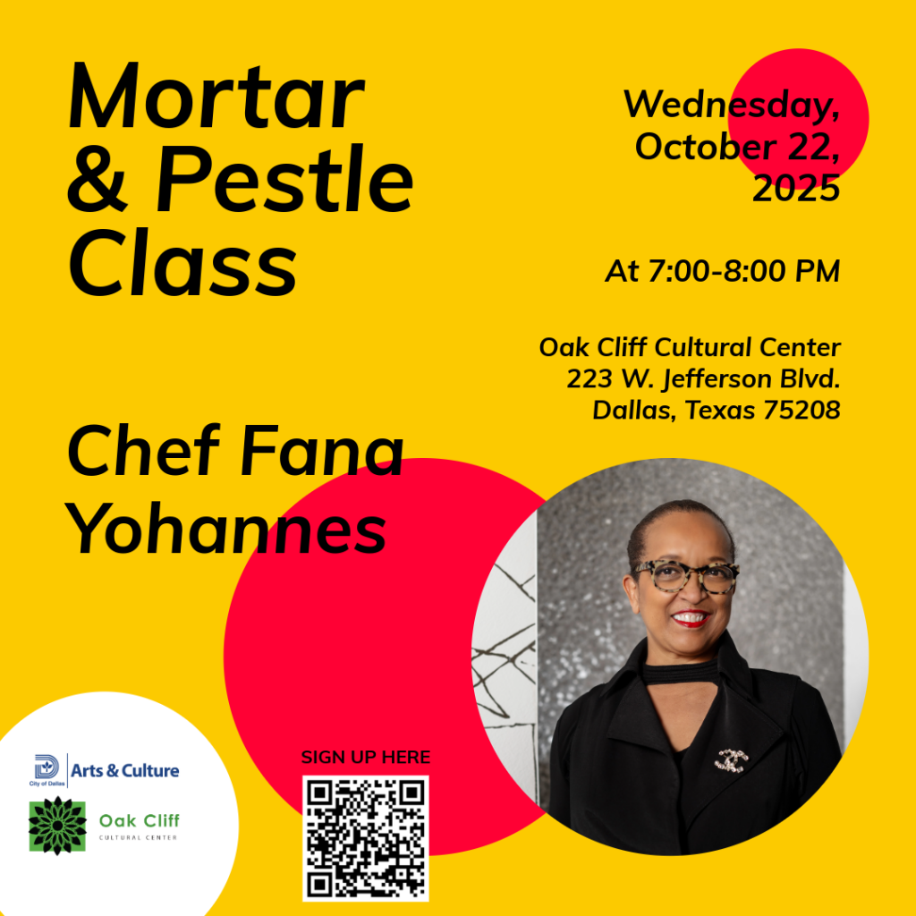 Mortar and Pestle Class with Chef Fana Yohannes