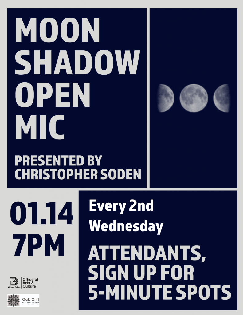 Moon Shadow Open Mic presented by Christopher Soden