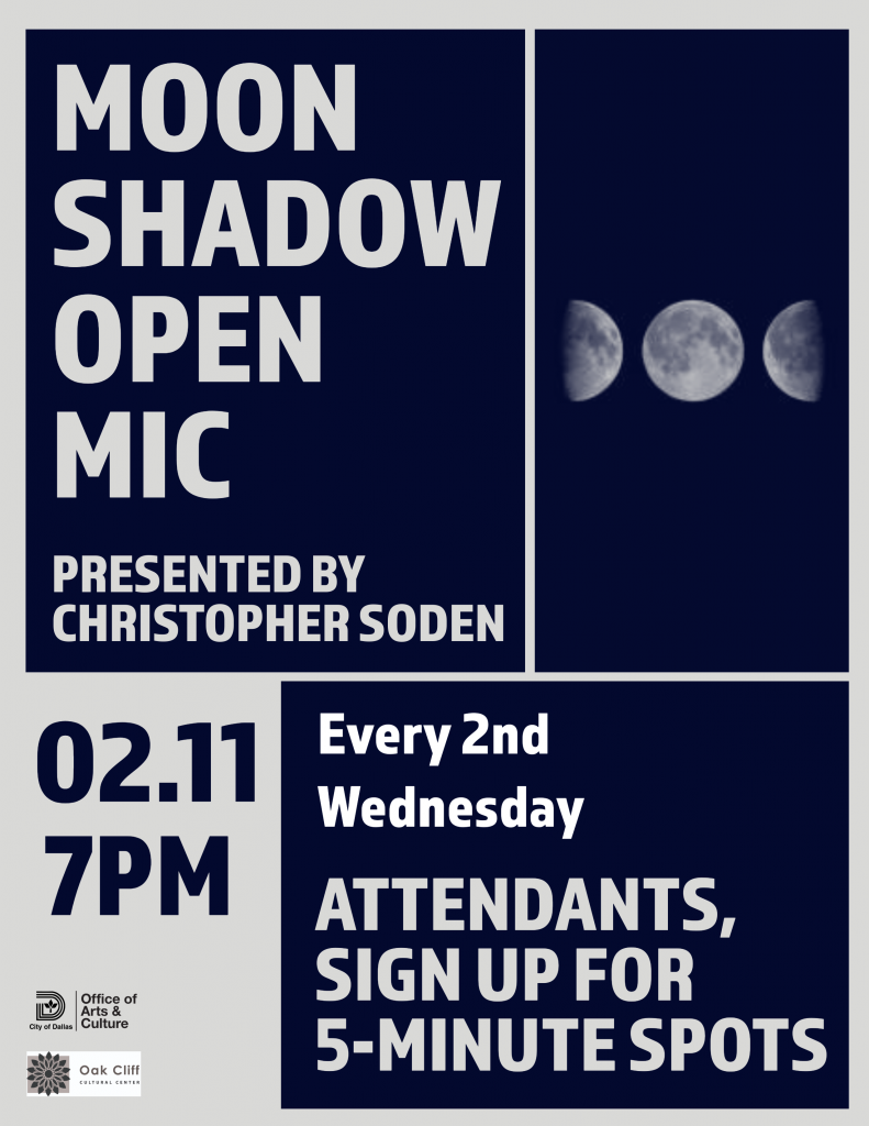 Moon Shadow Open Mic presented by Christopher Soden