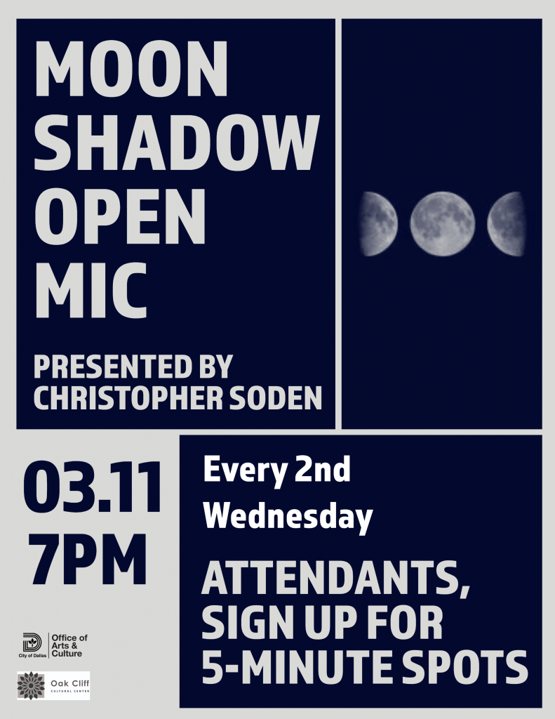 Moon Shadow Open Mic presented by Christopher Soden