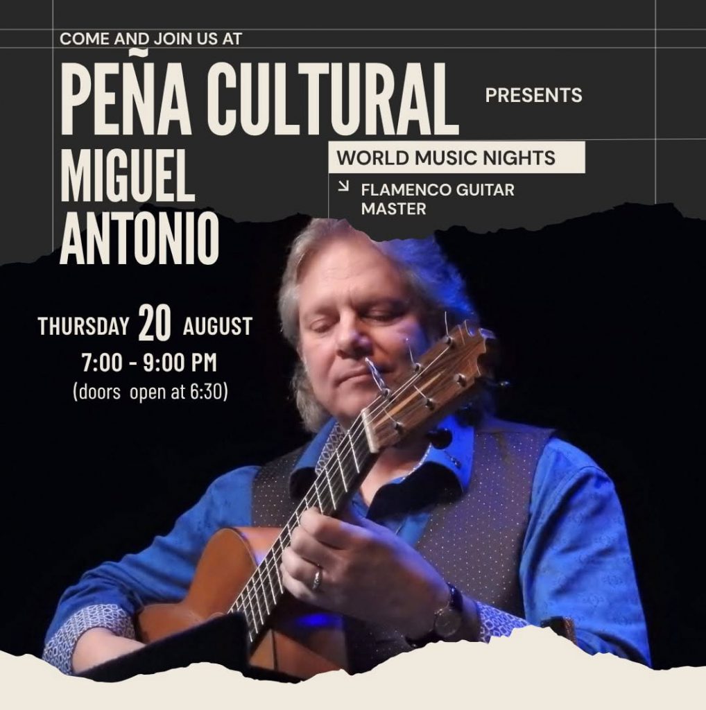 Peña Cultural presents Miguel Antonio